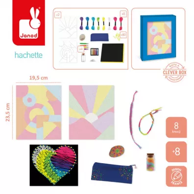 Multizestaw kreatywny Kolory I love creativity 8+ Janod