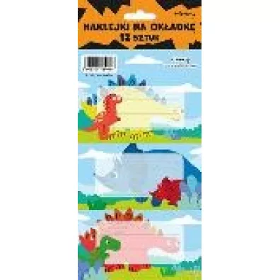 Henry Naklejki na zeszyty - Dinozaury 12 szt.