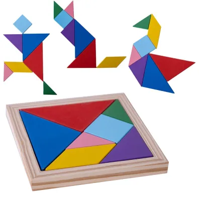 Puzzle Uk�adanka drewniana Tangram Askato
