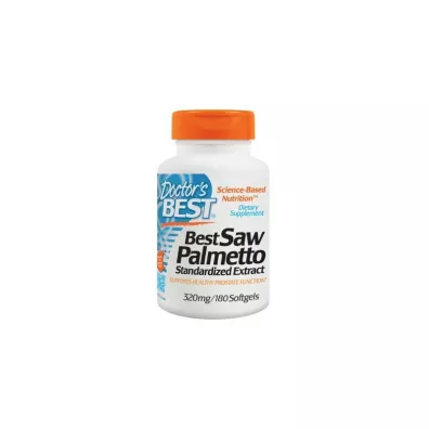 Doctors Best Saw Palmetto Berries - Palma Sabalowa - standaryzowany ekstrakt Suplement diety 180 kaps.