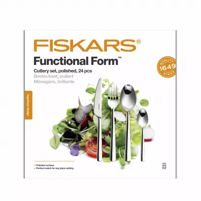 Fiskars Zestaw sztucw byszczce Functional Form 24 szt.