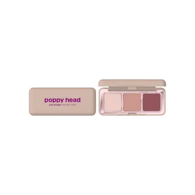 Poppy Head Just Enough Everyday Matte Eyeshadow Palette paleta matowych cieni do powiek 01 Mauve On 4.8 g