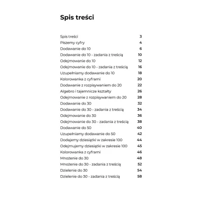 Akademia Algebro zeszyt �wicze� z kolorowankami dla najm�odszych uczni�w