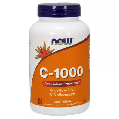 Now Foods Witamina C 1000 mg z bioflawonoidami i dzik� r� Suplement diety 250 tab.