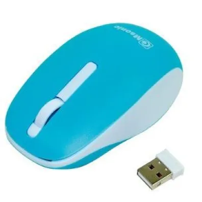 Msonic bezprzewodowa optyczna mysz komputerowa niebieska 1000DPI MX707B