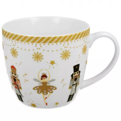 Duo Sp. z o.o. Kubek w ozdobnym koszyczku Christmas Ballerina 460 ml