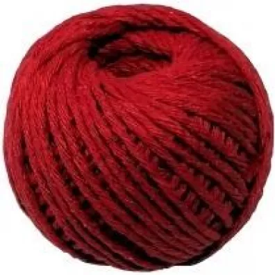 Ziemia Obiecana Sznurek bawe�niany czerwony 1.5mm x 50m