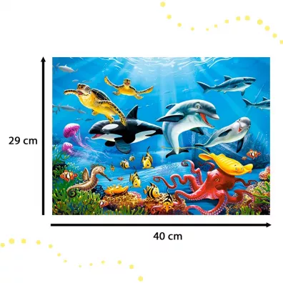 Puzzle 200 el. Tropikalny podwodny wiat Castorland