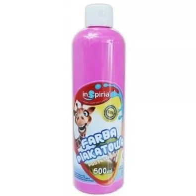 InSpiria Farba plakatowa r�owa 500 ml