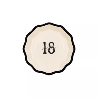 Talerzyki papierowe Hello 18 18cm 6szt