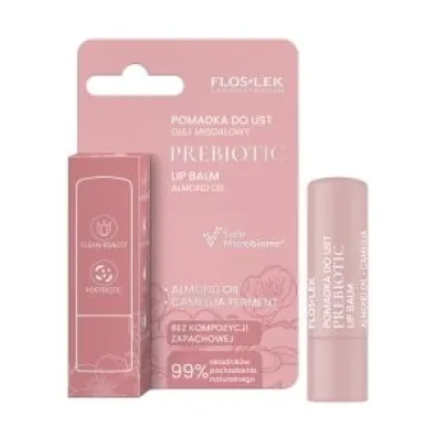 Floslek Prebiotic Lip Care Prebiotyczna Pomadka do ust olej migda�owy 4 g