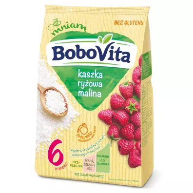 BoboVita Kaszka ryowa malina po 6 miesicu 180 g