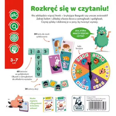 Bazgraki czytaj�. Gra edukacyjna. Kapitan Nauka