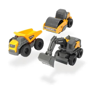 Pojazdy budowlane Volvo 3-pak Dickie Toys