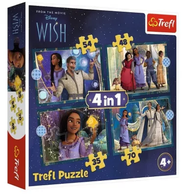 Puzzle 4w1 - Marzenia si� spe�niaj� (35+48+54+70 el.) Trefl