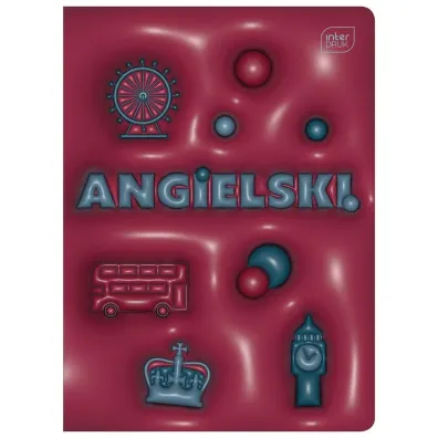 Interdruk Zeszyt A5 Angielski z pigu�k� wiedzy kratka 60 kartek 10 szt.