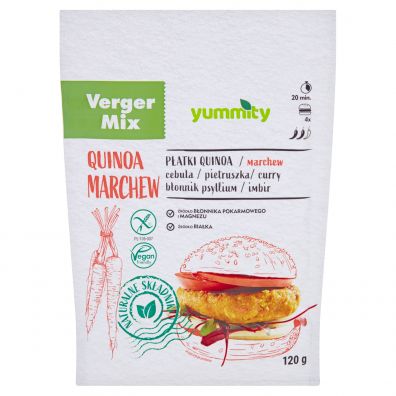 Yummity Verger Burger wegetariaski bezglutenowy z marchewk 120 g