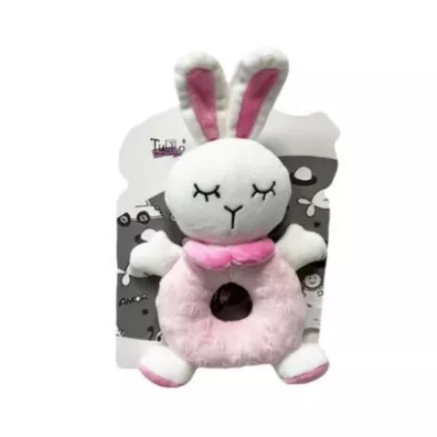 Grzechotka kr�lik r�owy 18cm Tulilo