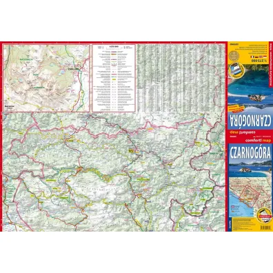 Czarnog�ra mapa samochodowo turystyczna 1:275 000 laminat 2024