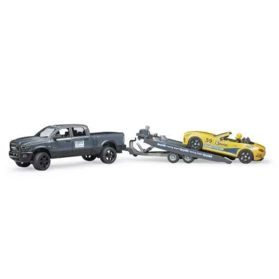 Auto Dodge RAM 2500 Power Wagon z lawet i autem Bruder