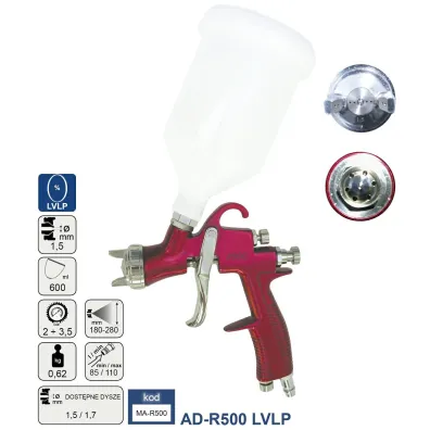 Pistolet lakierniczy lvlp 1.5mm ad-r500