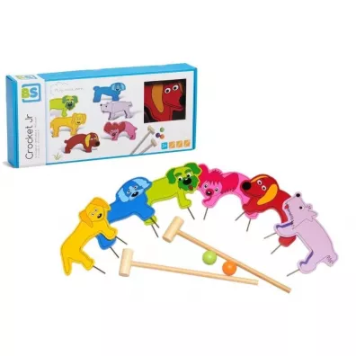 BS toys drewniany zestaw do gry krykieta zwierz�ta Pro Kids