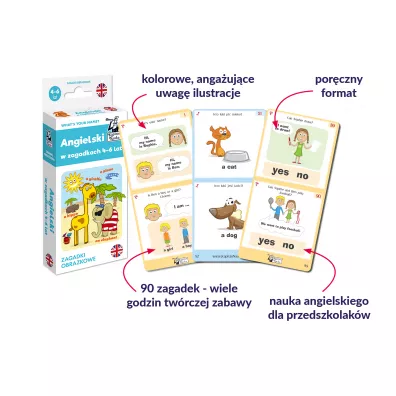Angielski 4-6 lat. Zagadki obrazkowe. Kapitan Nauka