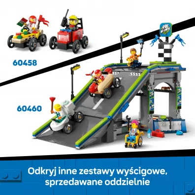 LEGO City Zestaw wy�cig�wek: samolot kontra ��ko szpitalne 60459