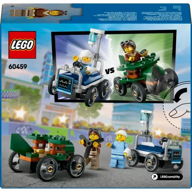 LEGO City Zestaw wy�cig�wek: samolot kontra ��ko szpitalne 60459