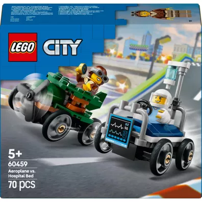 LEGO City Zestaw wy�cig�wek: samolot kontra ��ko szpitalne 60459