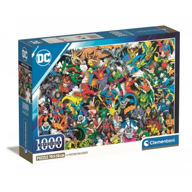 Puzzle 1000 el. Compact Dc Comics Justice League Clementoni