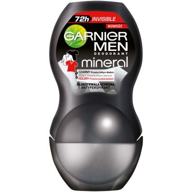 Garnier Men Mineral Invisible dezodorant w kulce 50 ml