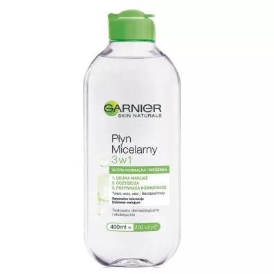 Garnier Skin Naturals p�yn micelarny 3w1 sk�ra normalna i mieszana 400 ml