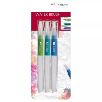 Tombow P�dzel wodny Water Brush r�ne ko�c�wki 3 szt.