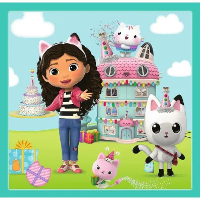 Puzzle 3w1 (20+36+50 el.) Aktywno�ci Gabby. Koci Domek Gabi Trefl