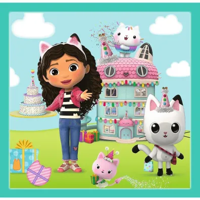 Puzzle 3w1 (20+36+50 el.) Aktywno�ci Gabby. Koci Domek Gabi Trefl