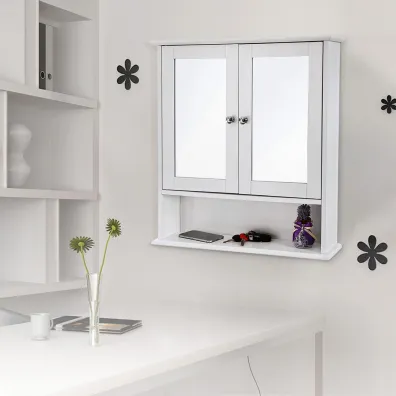 Songmics Szafka wiszca azienkowa lustro