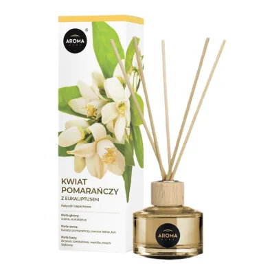 Aroma Home Patyczki zapachowe Kwiat Pomara�czy z Eukaliptusem 50 ml