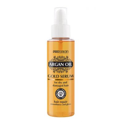 Chantal Prosalon Argan Oil Hair Repair Gold Serum For Dry & Damaged Hair serum do wosw z olejkiem arganowym 100 ml