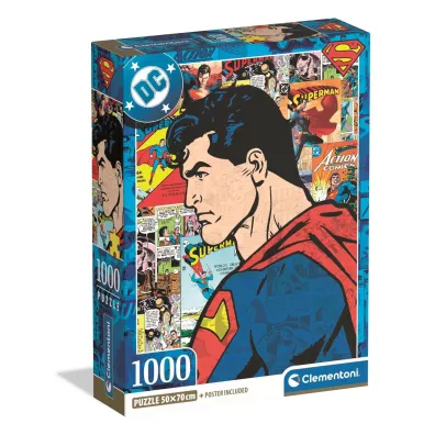 Puzzle 1000 el. Compact DC Superman Clementoni