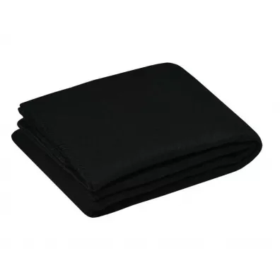Koc Carlton 125x150 czarny polarowy