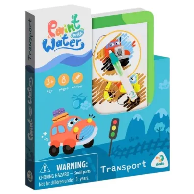 Malowanka wodna z pisakiem 15x18 cm Transport MAKSIK DOB7349