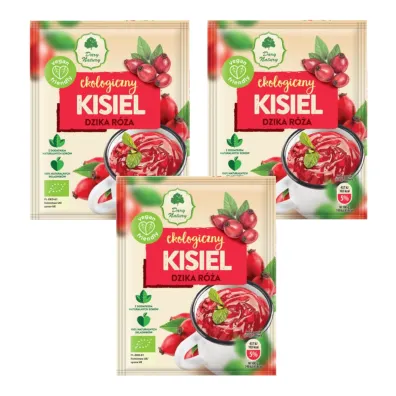 Dary Natury Kisiel dzika r�a bezglutenowy Zestaw 3 x 30 g Bio