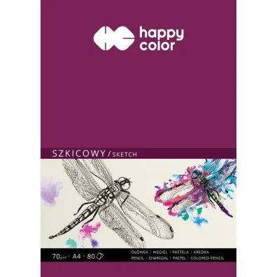 Happy Color Szkicownik klejony A5 80 arkuszy, 70gsm