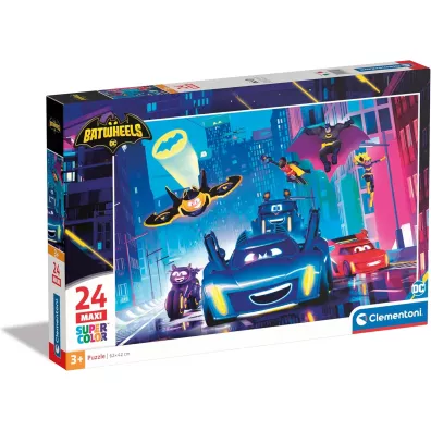 Puzzle 24 el. Maxi SuperColor. Batwheels Clementoni