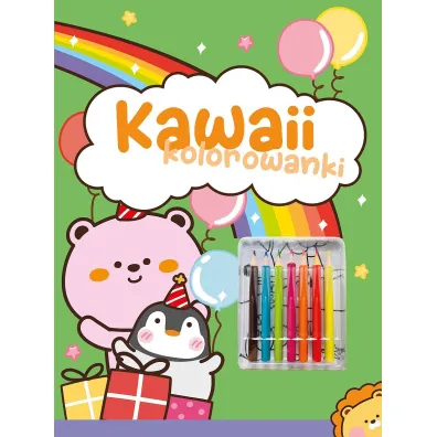 Kawaii kolorowanki. Zielona