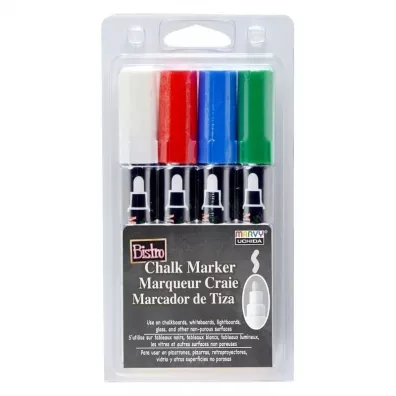 Marvy Markery kredowe Bistro Chalk 4 kolory