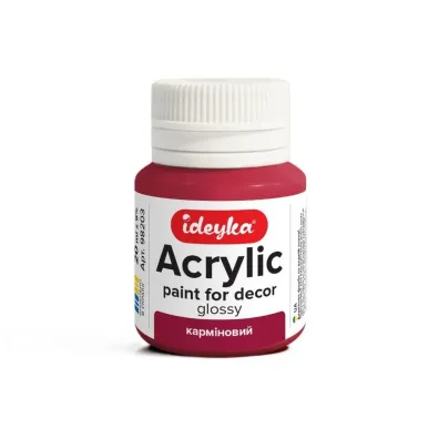 Ideyka Farba akrylowa Karmin 20ml