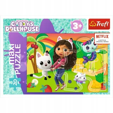 Puzzle 20 el. miniMAXI Kolorowy dzie� Gabby 3 TREFL