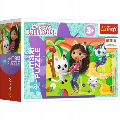 Puzzle 20 el. miniMAXI Kolorowy dzie� Gabby 3 TREFL